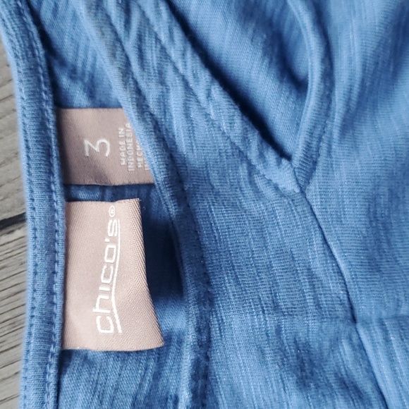 Chico's blue top - Picture 2 of 4